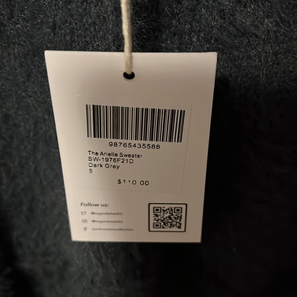 Pink Martini Arielle Sweater - dark grey - size small - new with tags - Picture 4 of 6
